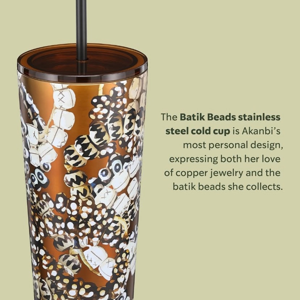 Starbucks NEW Shade Akanbi NWT Stylish Brown and White Tumbler